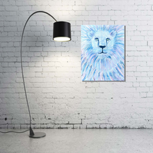 Load image into Gallery viewer, The Great White Lion original art by Rita Barakat