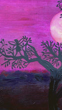 Load and play video in Gallery viewer, Magenta Sunset original art by Rita Barakat