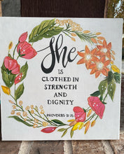 Load image into Gallery viewer, She, scripture art for sale by Rita Barakat