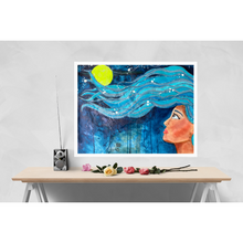 Load image into Gallery viewer, Night sky original artwork by Rita Barakat