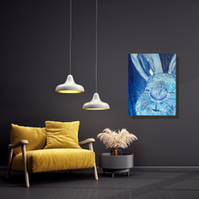 Load image into Gallery viewer, The Blue Bunny original artwork by Rita Barakat