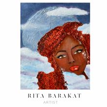 Load image into Gallery viewer, if the stars were made to worship original art by Rita Barakat