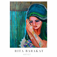 Load image into Gallery viewer, A gentle Whisper original art by Rita Barakat