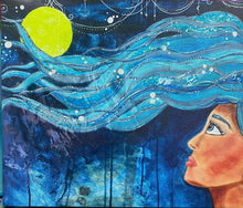 Load image into Gallery viewer, Hand Embellished Reproduction of Night sky