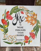Load image into Gallery viewer, She, scripture art for sale by Rita Barakat