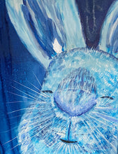 Load image into Gallery viewer, The Blue Bunny original artwork by Rita Barakat