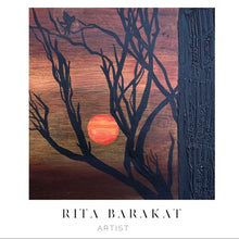 Load image into Gallery viewer, Waiting for Sunset original Art by Rita Barakat