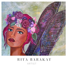 Load image into Gallery viewer, Fresh Blooms original art by Rita Barakat