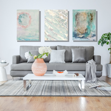 Load image into Gallery viewer, New Beginnings, Today I will Celebrate and let it go, art pieces by Rita Barakat