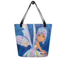 Load image into Gallery viewer, The rainbow Fairy tote, original art by RIta Barakat