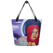 Load image into Gallery viewer, This tote features Midnight original artwork by Rita Barakat