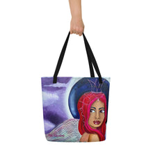 Load image into Gallery viewer, This tote features Midnight original artwork by Rita Barakat