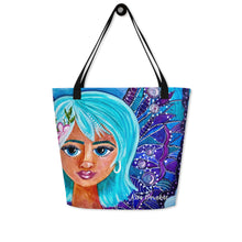 Load image into Gallery viewer, The Spring Fairy tote bag, original art by Rita Barakat