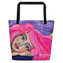 Load image into Gallery viewer, Tote bag for all your needs! original artwork by Rita Barakat