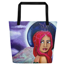 Load image into Gallery viewer, This tote features Midnight original artwork by Rita Barakat
