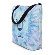 Load image into Gallery viewer, This tote features the Great white LIon by Rita Barakat
