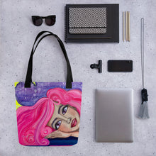 Load image into Gallery viewer, Tote bag for all your needs! original artwork by Rita Barakat