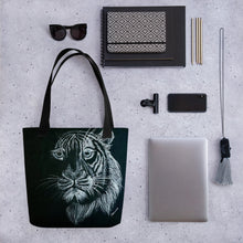 Load image into Gallery viewer, This tote features original artwork by Rita Barakat.