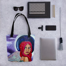 Load image into Gallery viewer, This tote features Midnight original artwork by Rita Barakat