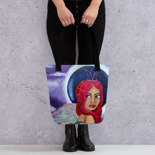Load image into Gallery viewer, This tote features Midnight original artwork by Rita Barakat