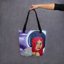 Load image into Gallery viewer, This tote features Midnight original artwork by Rita Barakat
