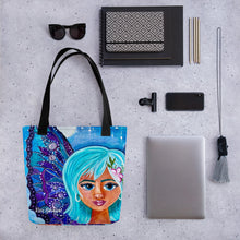 Load image into Gallery viewer, The Spring Fairy tote bag, original art by Rita Barakat