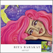 Load image into Gallery viewer, Dreaming Original Art by Rita Barakat