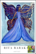 Load image into Gallery viewer, The Blue Fairy original oil painting by Rita Barakat