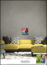 Load image into Gallery viewer, The Rooster Crows Original Art by Rita Barakat