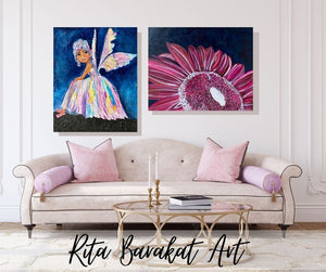Bundle Fairy Portrait and floral painting