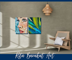 Bundle Fairy Portrait and floral painting