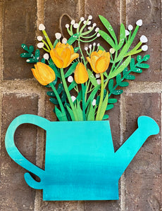 Tulip and Watering Can, Paint with Rita Barakat