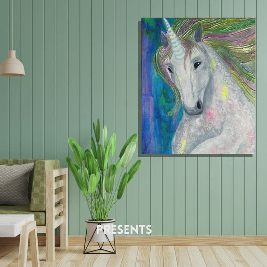 Unicorn painting by Rita Barakat