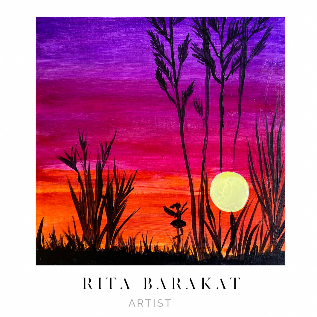 The Song of Sunrise original art by Rita Barakat