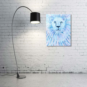 The Great White Lion original art by Rita Barakat