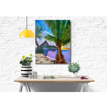 Load image into Gallery viewer, Tropical Shores mixed media original art by Rita Barakat
