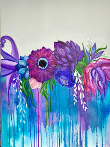 Magical Blooms Original Art by Rita Barakat