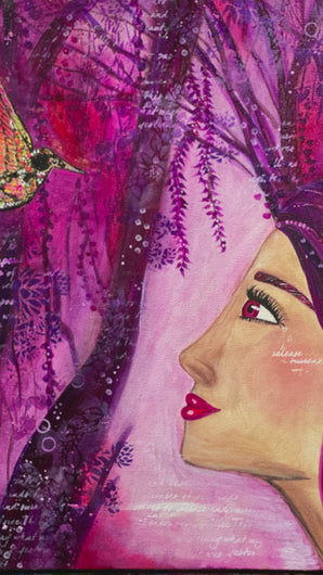 Mesmerized, original art by Rita Barakat