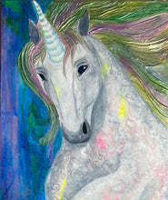 Load image into Gallery viewer, Unicorn painting by Rita Barakat
