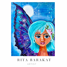 Load image into Gallery viewer, Part of a celestial series, the Spring Fairy by Rita Barakat
