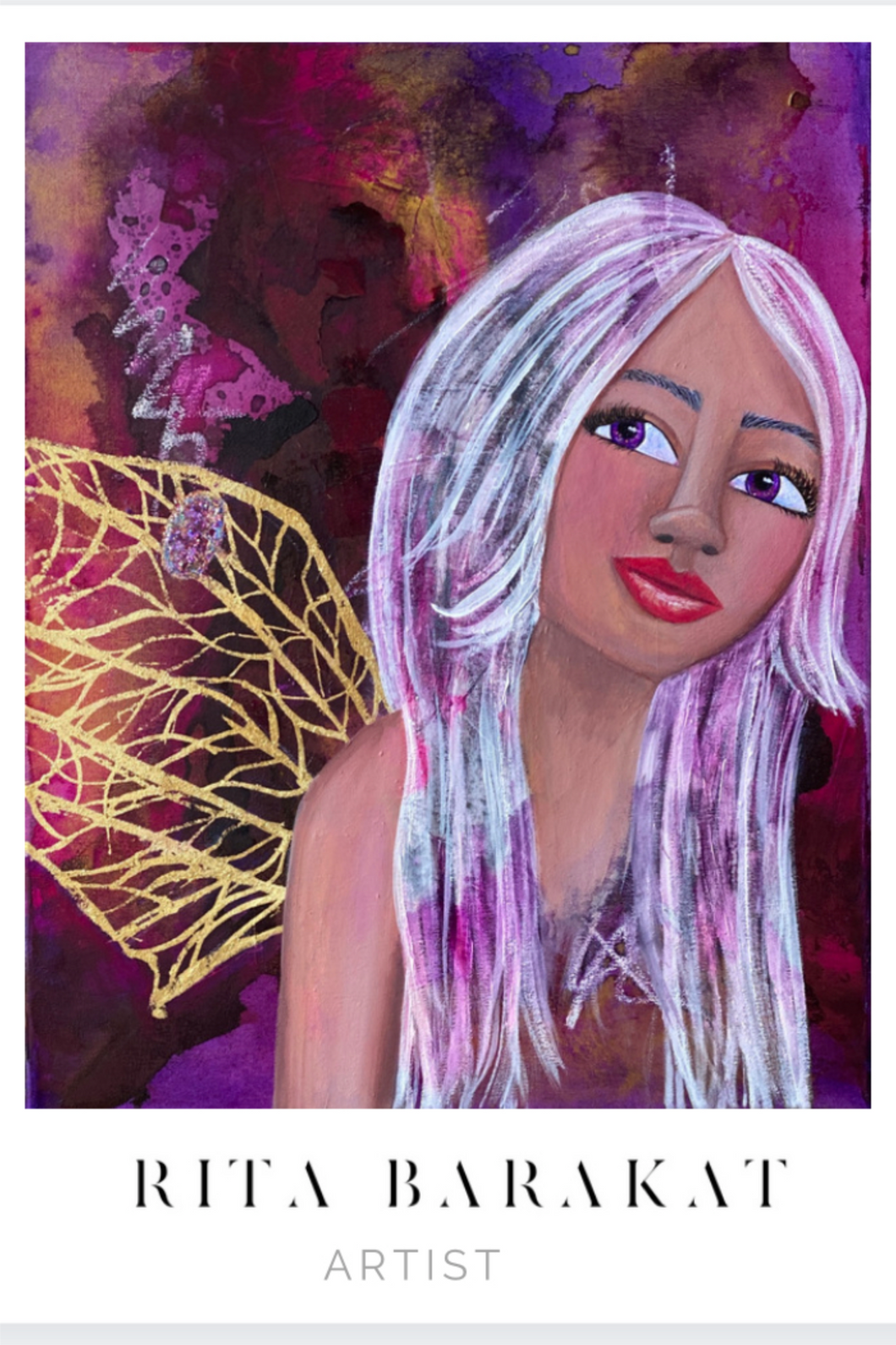 The Snow Fairy original art by Rita Barakat