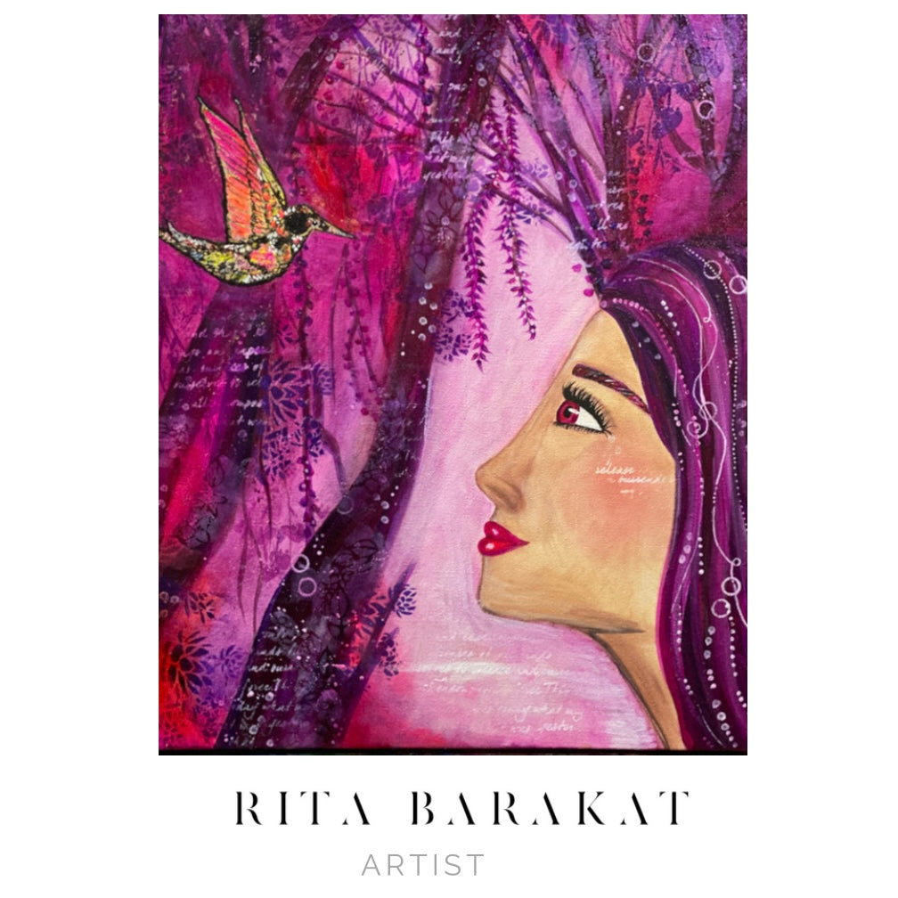 Mesmerized, original art by Rita Barakat