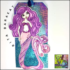 Embossing Powder Magical Mysteries Mermaid Fin