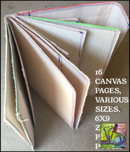 Load image into Gallery viewer, Mixed Stitch Canvas Art Journal Large Journals
