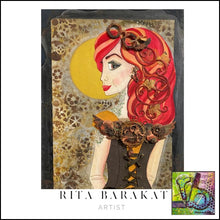 Load image into Gallery viewer, Steampunk Briar original art by Rita Barakat
