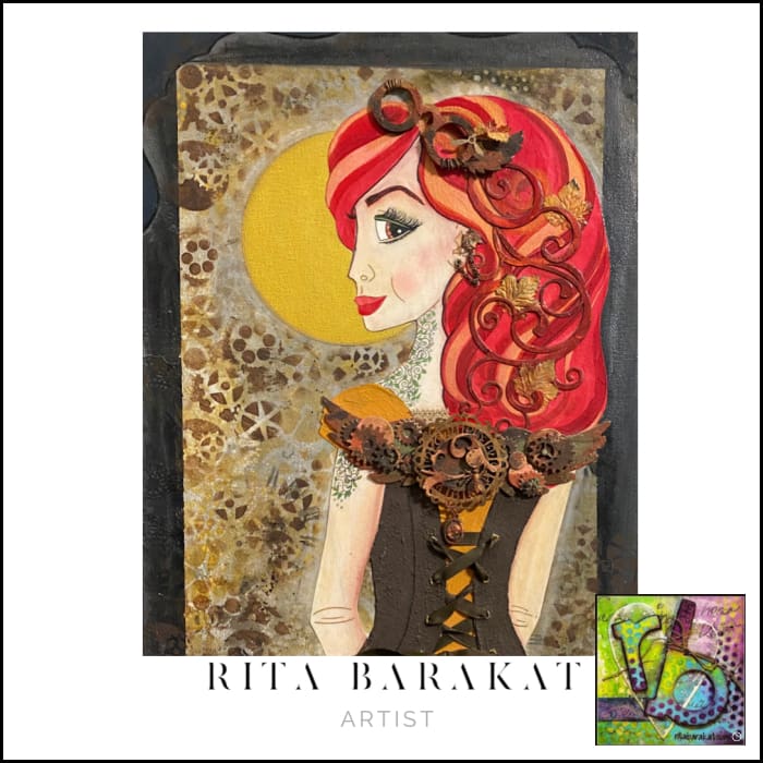 Steampunk Briar original art by Rita Barakat