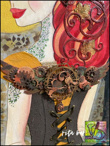 Steampunk Briar original art by Rita Barakat