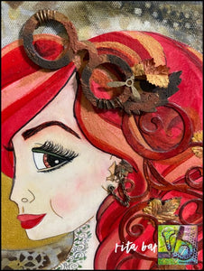 Steampunk Briar original art by Rita Barakat